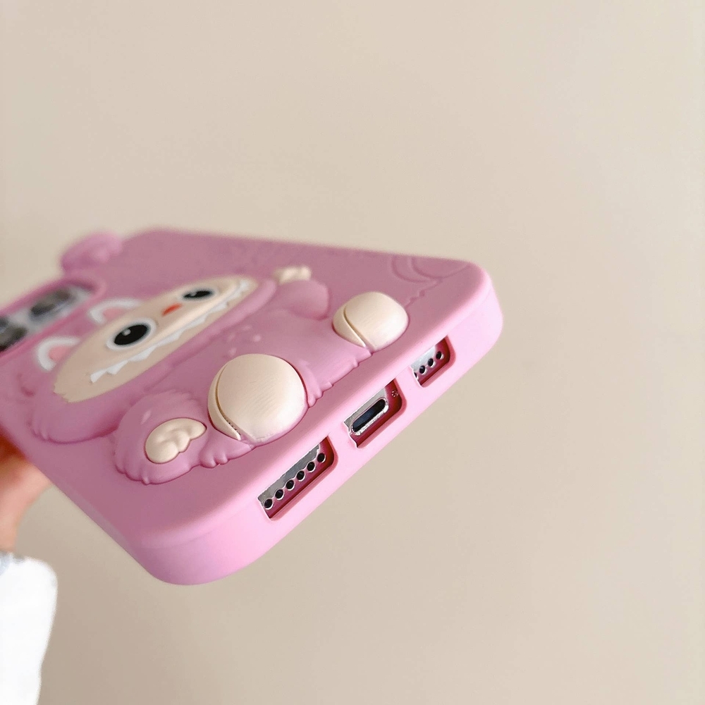 Pink Labubu iPhone 16Pro 3D Phone Case - Picture 2 of 4